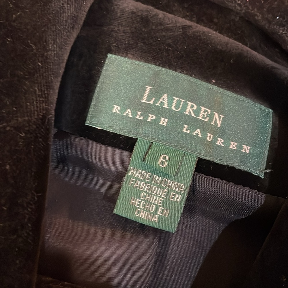 Ralph Lauren LRL Edwardian Tuxedo Black Velvet Blazer - Picture 5 of 13
